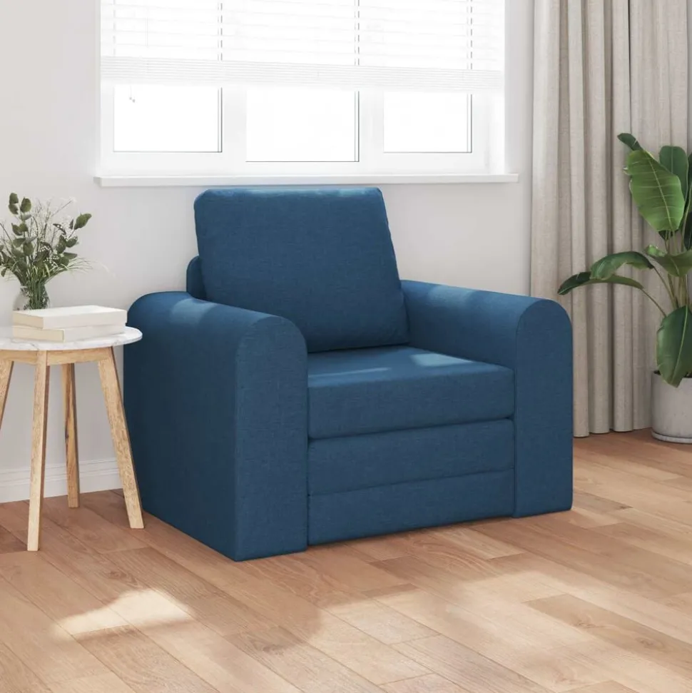 vidaXL Slaapbank Blauw 98 x 71 x 83 cm Stof