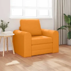 vidaXL Slaapbank Donkergeel 98 x 71 x 83 cm Stof