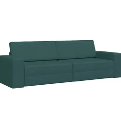 vidaXL Slaapbank Donkergroen 245 x 78 x 77 cm Stof