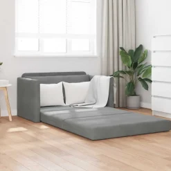 vidaXL Slaapbank Donkergrijs 124 x 71 x 78 cm Fluweel