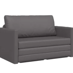 vidaXL Slaapbank Grijs 124 x 71 x 78 cm Kunstleer