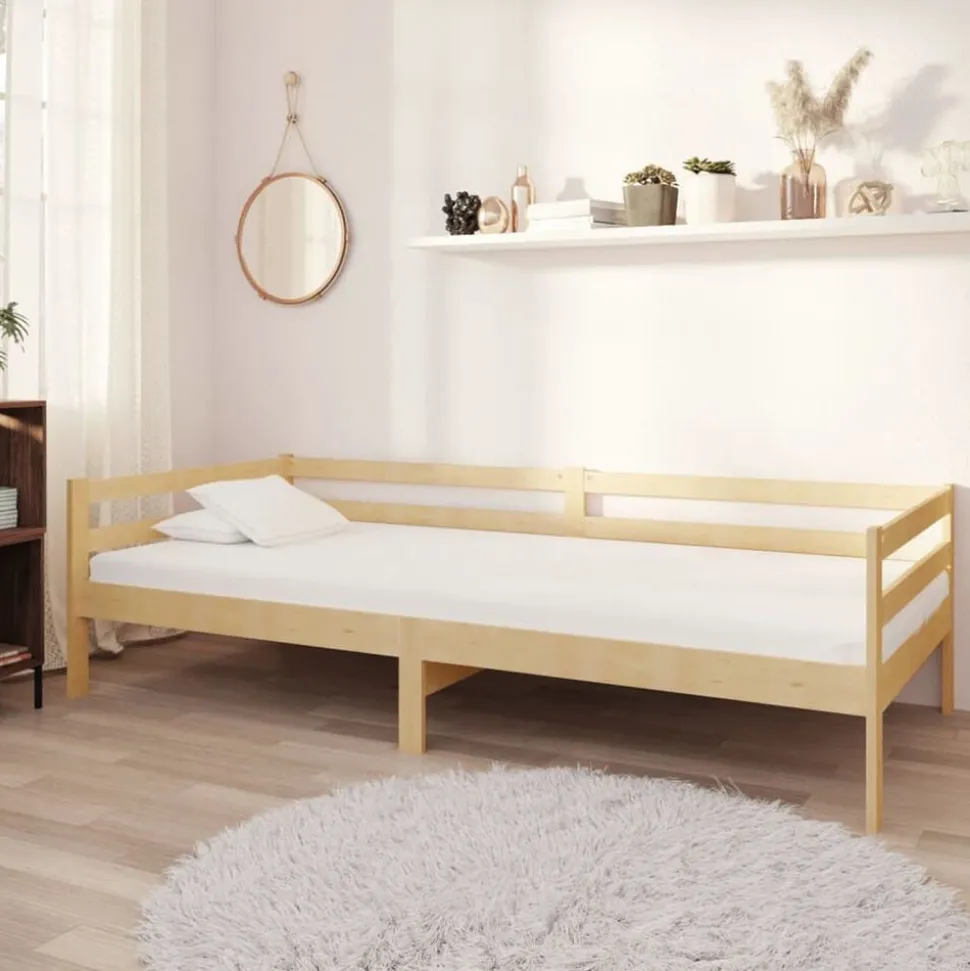 vidaXL Slaapbank massief grenenhout 90x200 cm