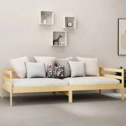 vidaXL Slaapbank massief grenenhout 90x200 cm