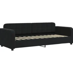 vidaXL Slaapbank met matras 80x200 cm fluweel zwart