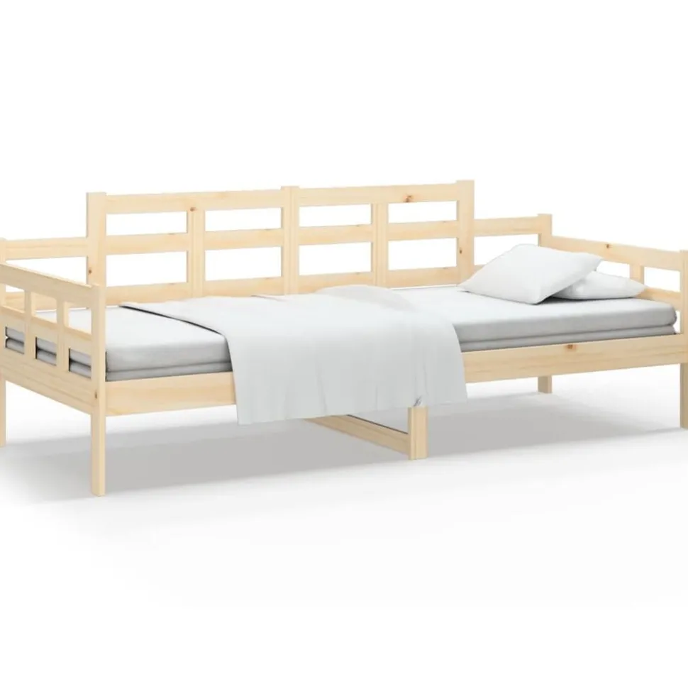 vidaXL Slaapbank 90x200 cm massief grenenhout