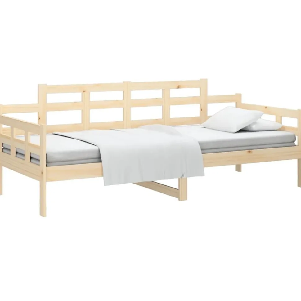 vidaXL Slaapbank 90x200 cm massief grenenhout