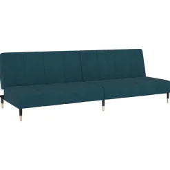 vidaXL Slaapbank 2-zits fluweel blauw