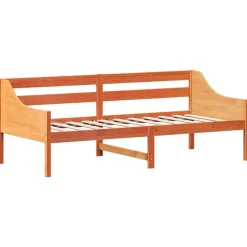 vidaXL Slaapbank zonder matras 80x200 cm massief grenenhout wasbruin