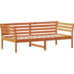 vidaXL Slaapbank zonder matras 90x190 cm massief grenenhout wasbruin