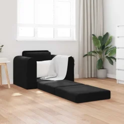 vidaXL Slaapbank Zwart 98 x 71 x 83 cm Fluweel