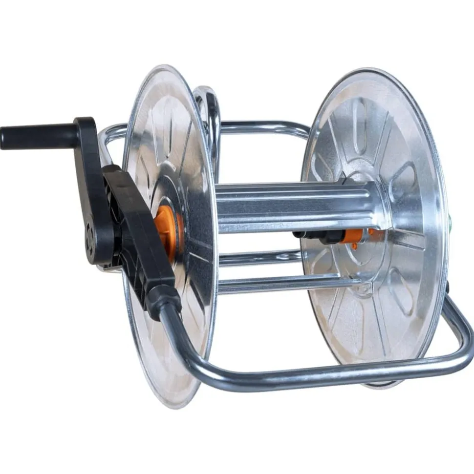 vidaXL Slanghaspel voor 50 m 1/2" of 35 m 3/4" slang wandmontage staal