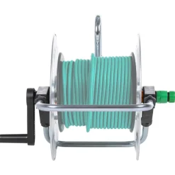 vidaXL Slanghaspel voor 50 m 1/2" of 35 m 3/4" slang wandmontage staal
