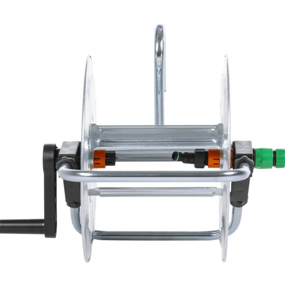 vidaXL Slanghaspel voor 50 m 1/2" of 35 m 3/4" slang wandmontage staal