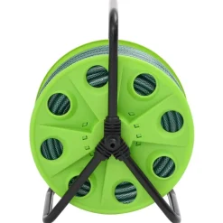 vidaXL Slanghaspel vrijstaand met 20 m slang PVC groen
