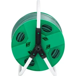 vidaXL Slanghaspel vrijstaand met 20 m slang PVC groen