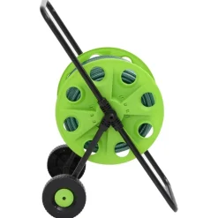 vidaXL Slanghaspelkar met 30 m slang PVC groen