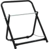 vidaXL Slanghaspelwagen 48 cm 45 kg gepoedercoat staal zwart