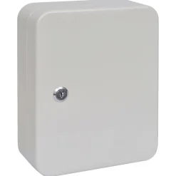 vidaXL Sleuteldoos met slot Ivoor 20 x 7,5 x 25 cm Staal