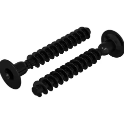 vidaXL Socket cap head schroef 2 pcs Zwart M5 x 40 mm IJzer