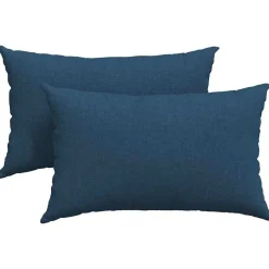 vidaXL Sofa Kussens 2 pcs Blauw 50 x 30 cm Stof