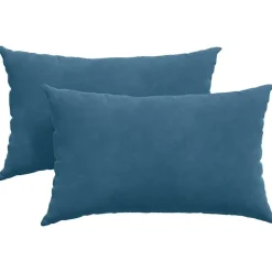 vidaXL Sofa Kussens 2 stuks Blauw 50 x 30 cm Cordstof