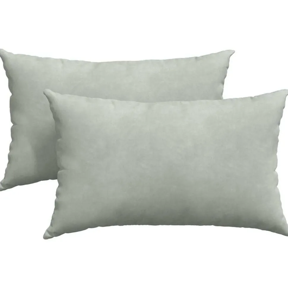 vidaXL Sofa Kussens 2 stuks Lichtgrijs 50 x 30 cm Cordstof