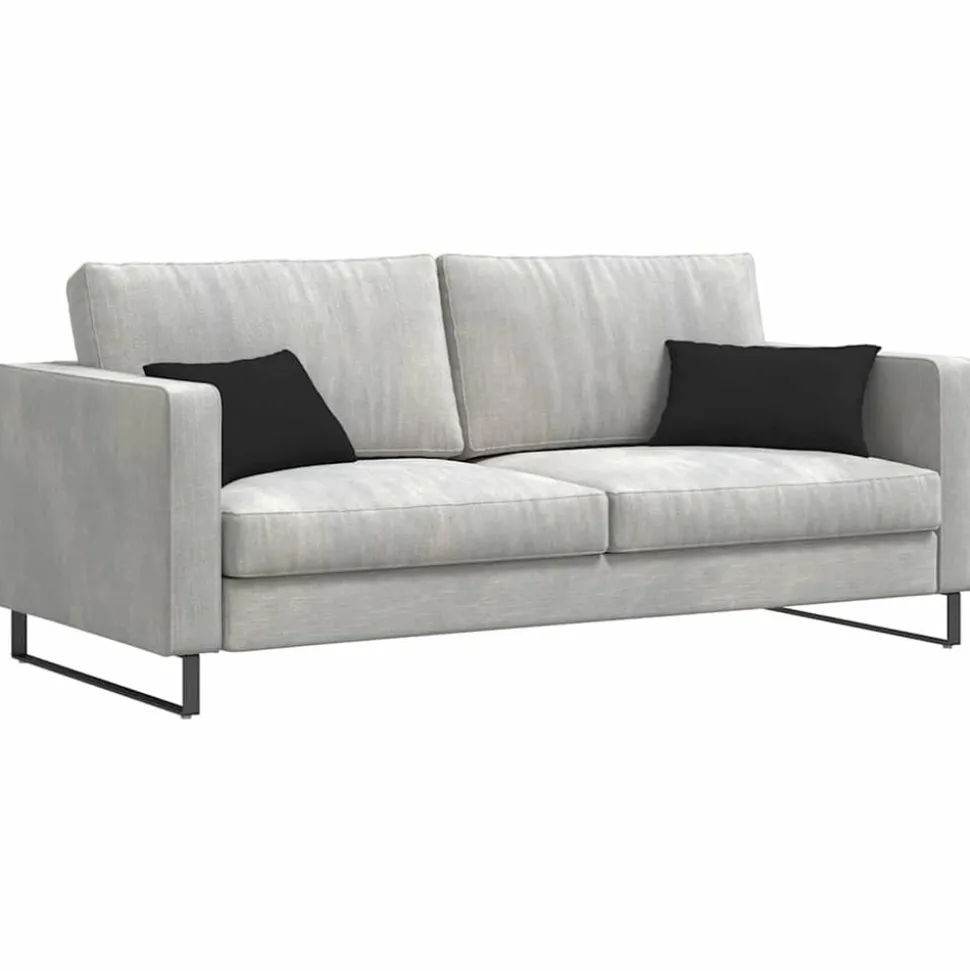 vidaXL Sofa Kussens 2 stuks Zwart 50 x 30 cm Stof