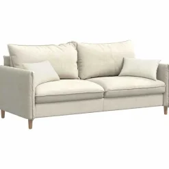 vidaXL Sofa Kussens 2 stuks Crème 50 x 30 cm Cordstof