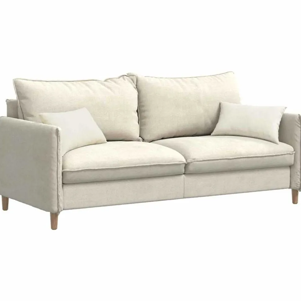 vidaXL Sofa Kussens 2 stuks Crème 50 x 30 cm Cordstof