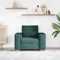 vidaXL Sofa Stoel Donkergroen 100x78x84 cm Stof