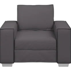 vidaXL Sofa Stoel Grijs 100 cm Nep Leer