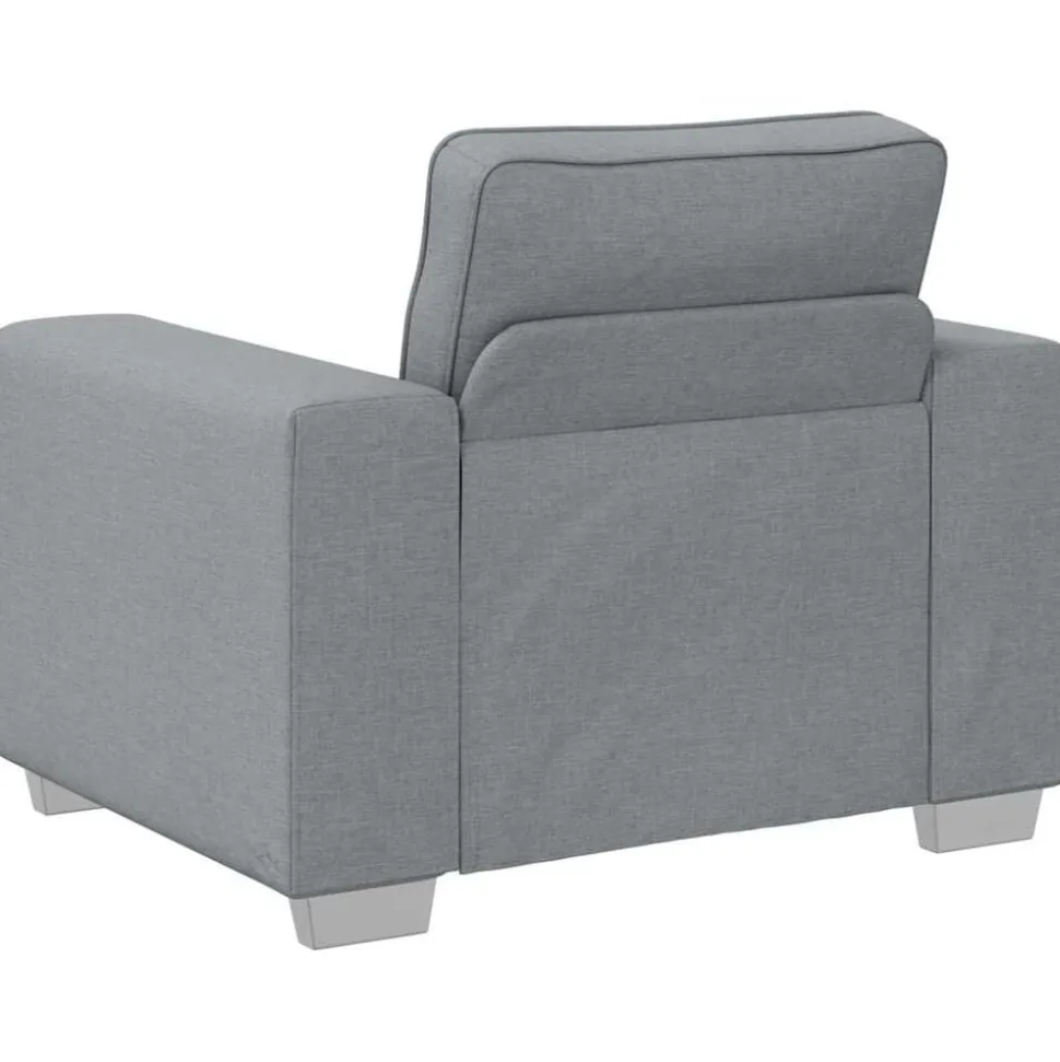 vidaXL Sofa Stoel Lichtgrijs 100 cm Stof