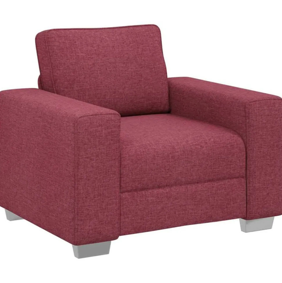 vidaXL Sofa Stoel Wijnrood 100 cm Stof