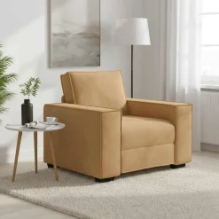 vidaXL Sofastoel Bruin 100x78x84 cm Fluweel