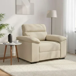 vidaXL Sofastoel Crème 100x81x84 cm Stof