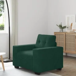 vidaXL Sofastoel Donkergroen 100x78x80 cm Fluweel