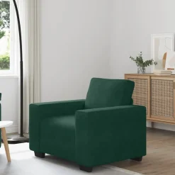 vidaXL Sofastoel Donkergroen 100x77x82 cm Fluweel