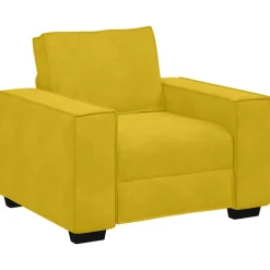 vidaXL Sofastoel Geel 100x78x84 cm Fluweel