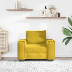 vidaXL Sofastoel Geel 100x78x84 cm Fluweel