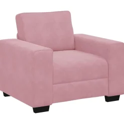 vidaXL Sofastoel Roze 100x77x82 cm Fluweel