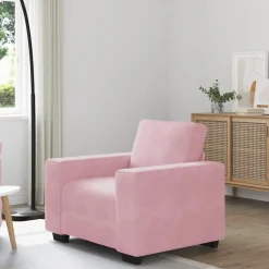 vidaXL Sofastoel Roze 100x77x82 cm Fluweel