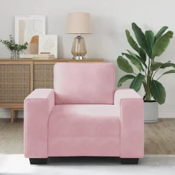 vidaXL Sofastoel Roze 100x77x82 cm Fluweel