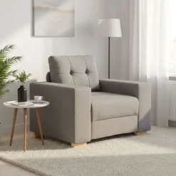 vidaXL Sofastoel Taupe 100x78x80 cm Stof