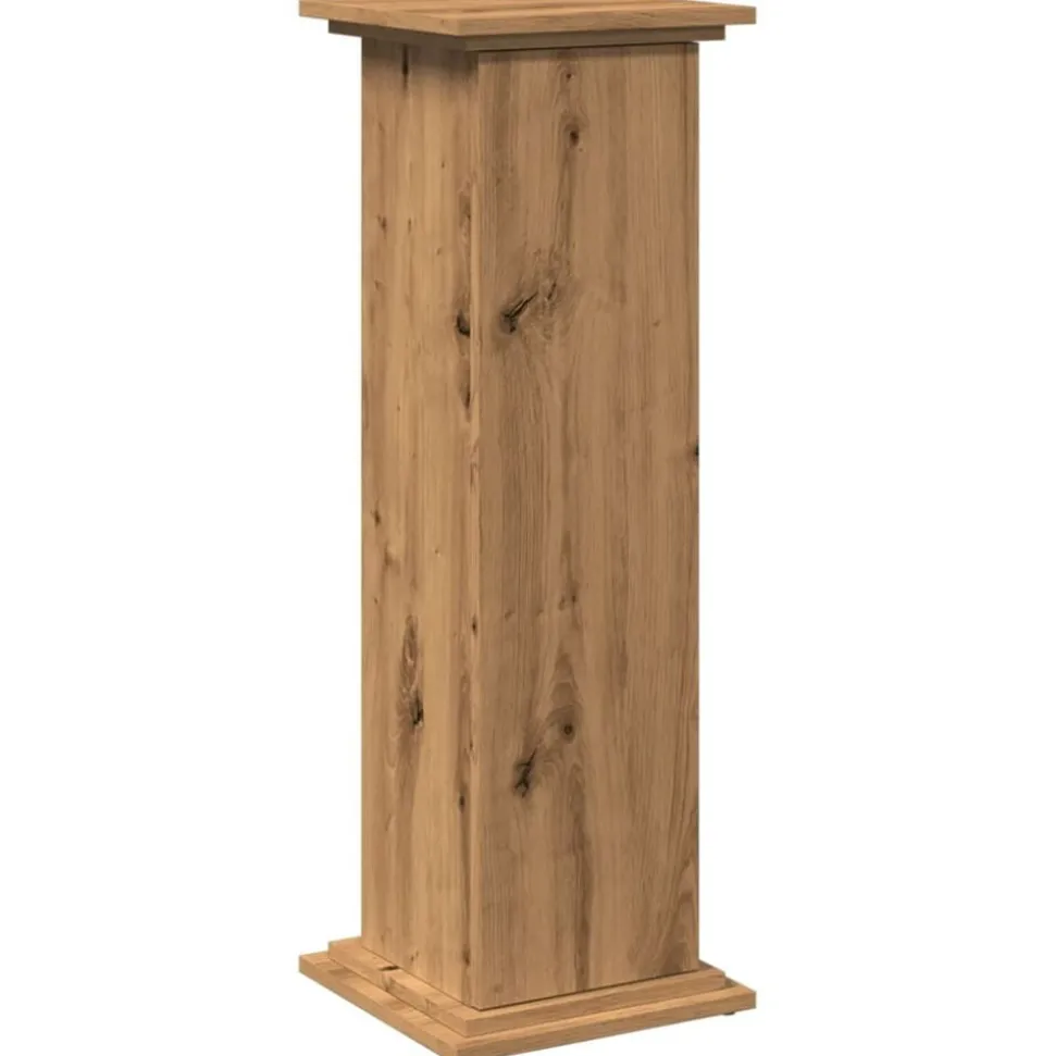 vidaXL Sokkel met opbergruimte 31x30x90 cm hout artisanaal eikenkleur