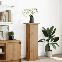 vidaXL Sokkel met opbergruimte 31x30x90 cm hout artisanaal eikenkleur