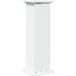 vidaXL Sokkel met opbergruimte 31x30x90 cm bewerkt hout wit