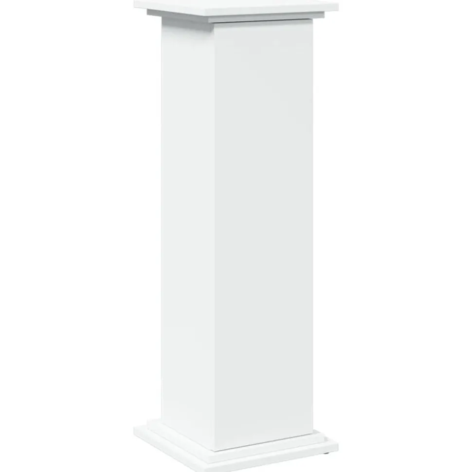 vidaXL Sokkel met opbergruimte 31x30x90 cm bewerkt hout wit