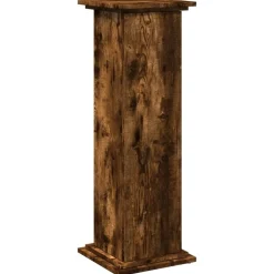 vidaXL Sokkel met opbergruimte 31x30x90 cm bewerkt hout gerookt eiken