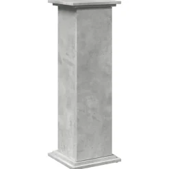 vidaXL Sokkel met opbergruimte 31x30x90 cm bewerkt hout betongrijs