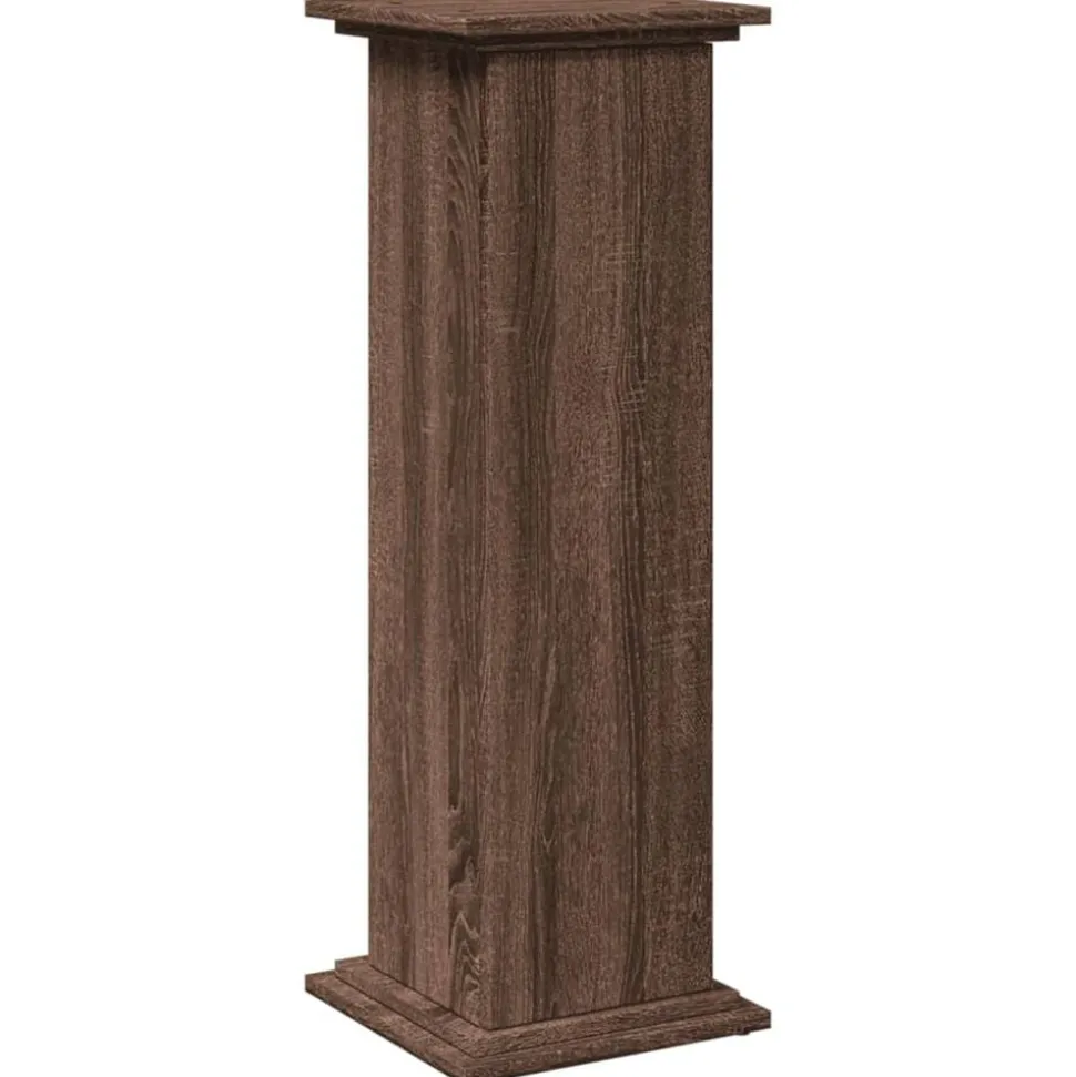 vidaXL Sokkel met opbergruimte 31x30x90 cm bewerkt hout bruin eiken
